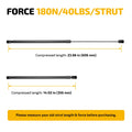Set of 2 C16-20652 Gas Struts for Leer Camper Shell Side Window (24 inch)