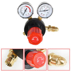 Dual Welding Gas Gauges Combo cga540 & cga510 for Welding Equipment