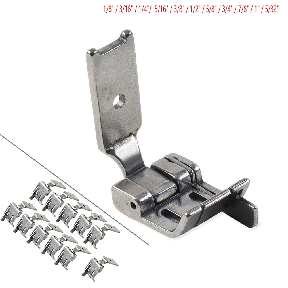 Double Needle Presser Foot with Right Edge Guide for Singer 112W 212W 212G