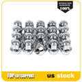 Set of 20 Chrome Bulge Acorn Lug Nuts for Ford Fusion Lincoln MKC