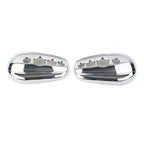 Chrome Oval Rear View Mirror Cover Caps for Harley Dyna Softail Sportster
