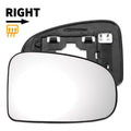 Right Side Heated White Mirror Glass for Toyota Prius (2009–2016)