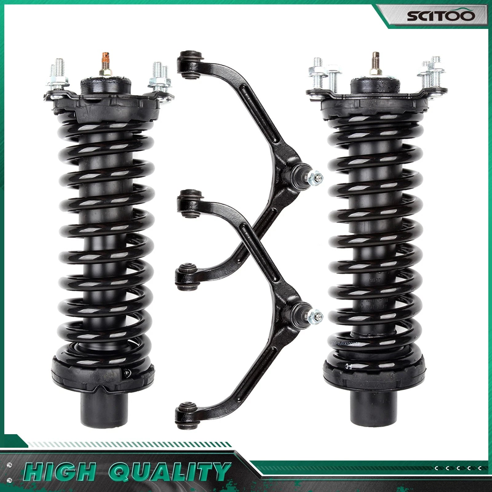 Front Strut & Upper Control Arm Lower Ball Joint Kit for Jeep Liberty (2003–2007)