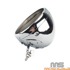 7" Chrome Headlight Housing Round Light Bucket for Harley Chopper Bike