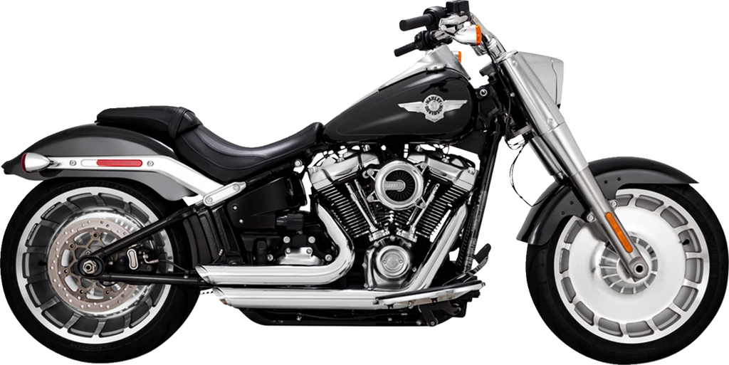 Vance & Hines Shortshots Chrome Exhaust for Harley Softail FXDR Fat Bob (2018–2022)