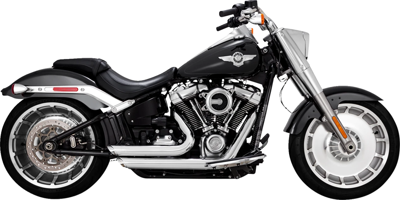 Vance & Hines Shortshots Chrome Exhaust for Harley Softail FXDR Fat Bob (2018–2022)