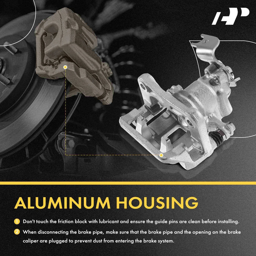 Pair Rear Brake Calipers with Bracket for Chevy Cruze (2011-2015)