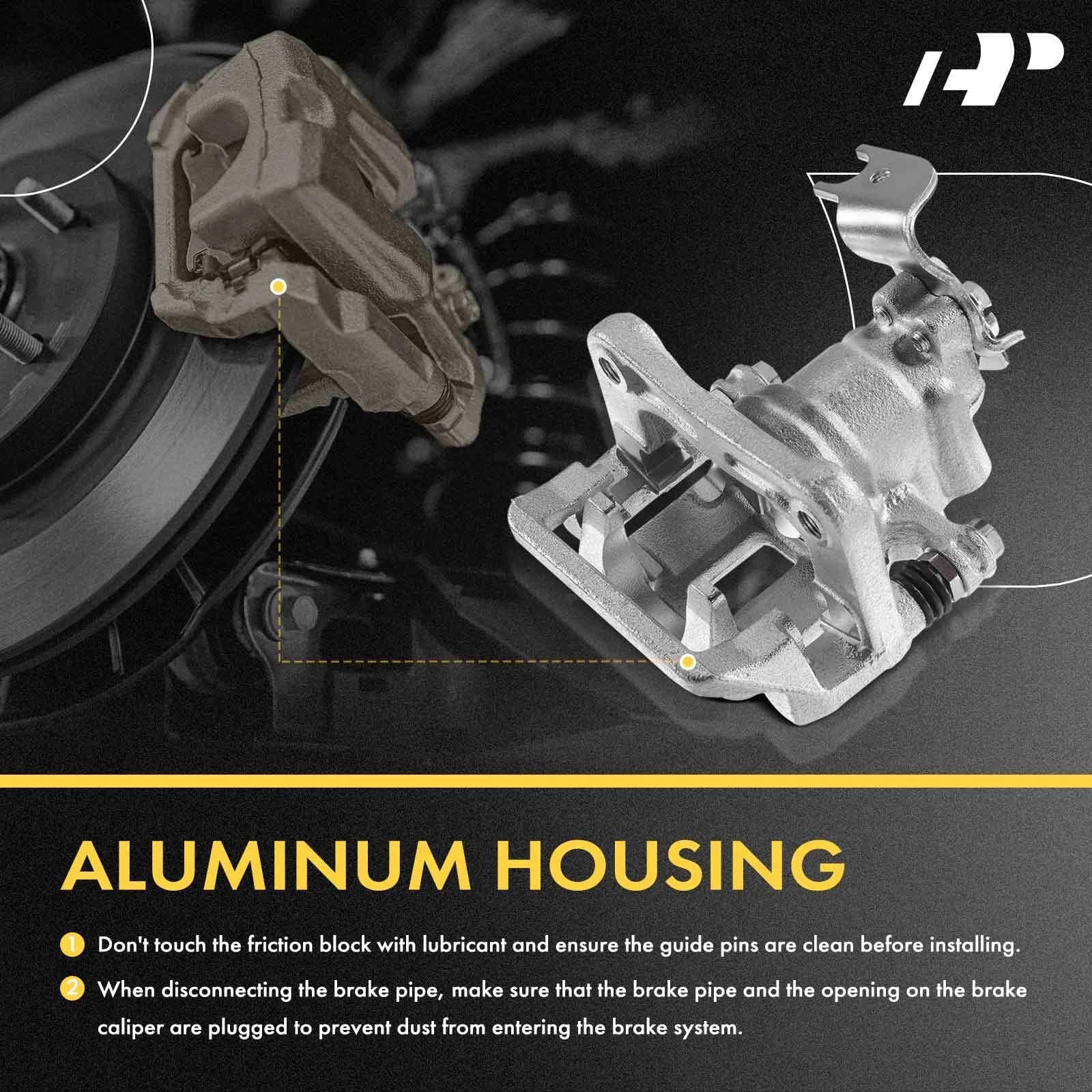 Pair Rear Brake Calipers with Bracket for Chevy Cruze (2011-2015)