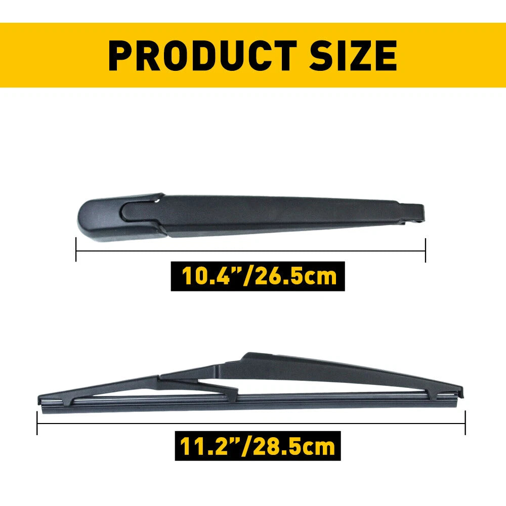 Rear Windshield Wiper & Arm Blade for KIA Soul/Soul EV (2010-2019)