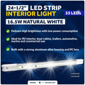 24.5" LED Strip Light for RV Boat Camper Marine (12-30V)