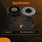 6 Groove AC Compressor Clutch Kit for Dodge Grand Caravan (2001–2007) 5005441AD