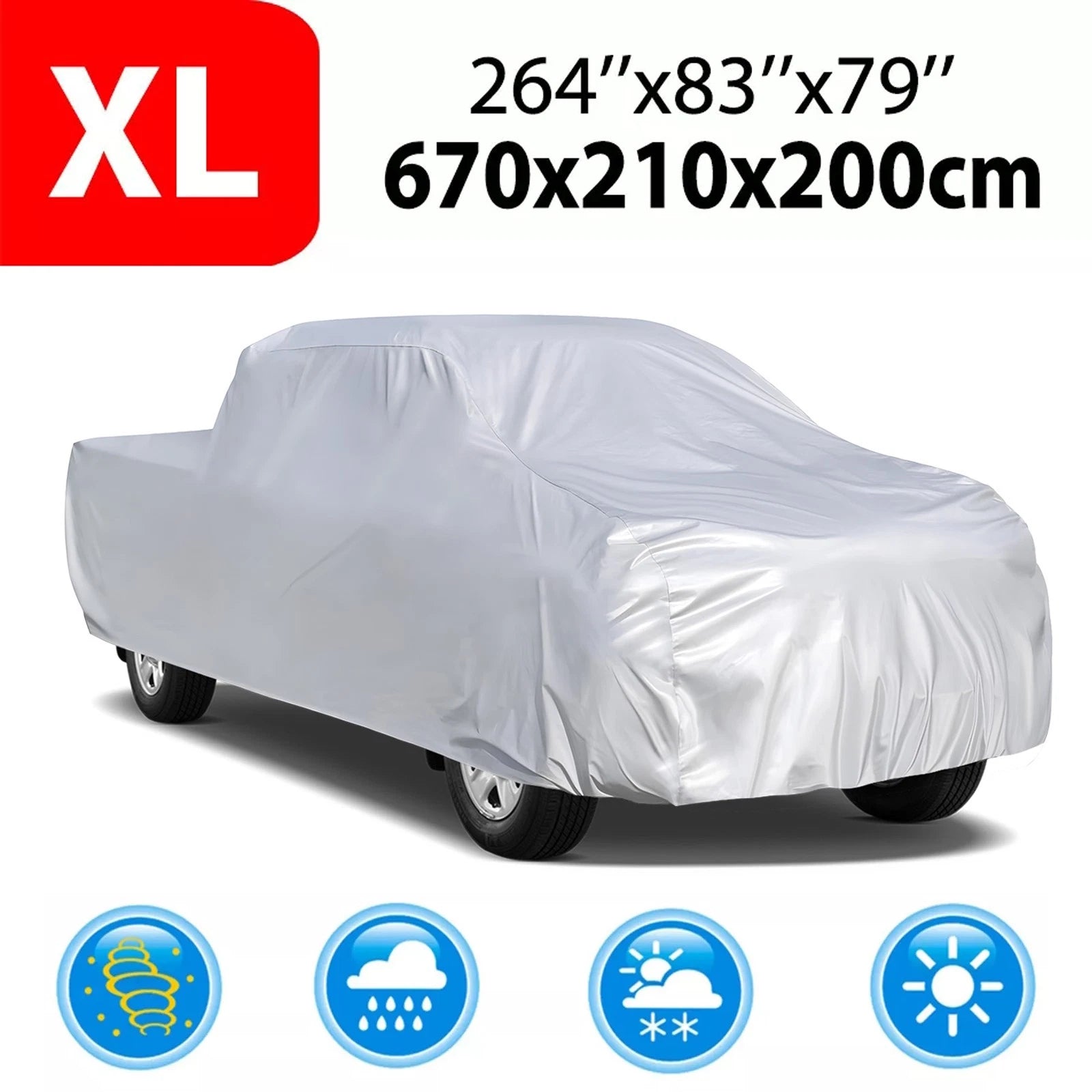 Car Cover for Chevrolet Silverado (Waterproof, Outdoor Protection)