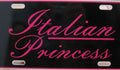 License Plate Tag Logo for Car Truck (Italian Princess Pink)