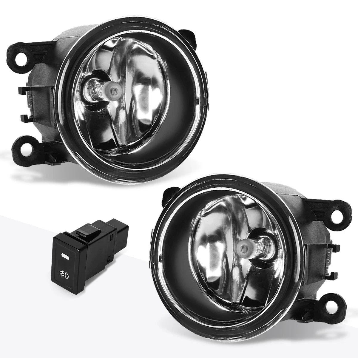 Black Housing Headlight Set for Honda Accord Sedan (2008–2012)