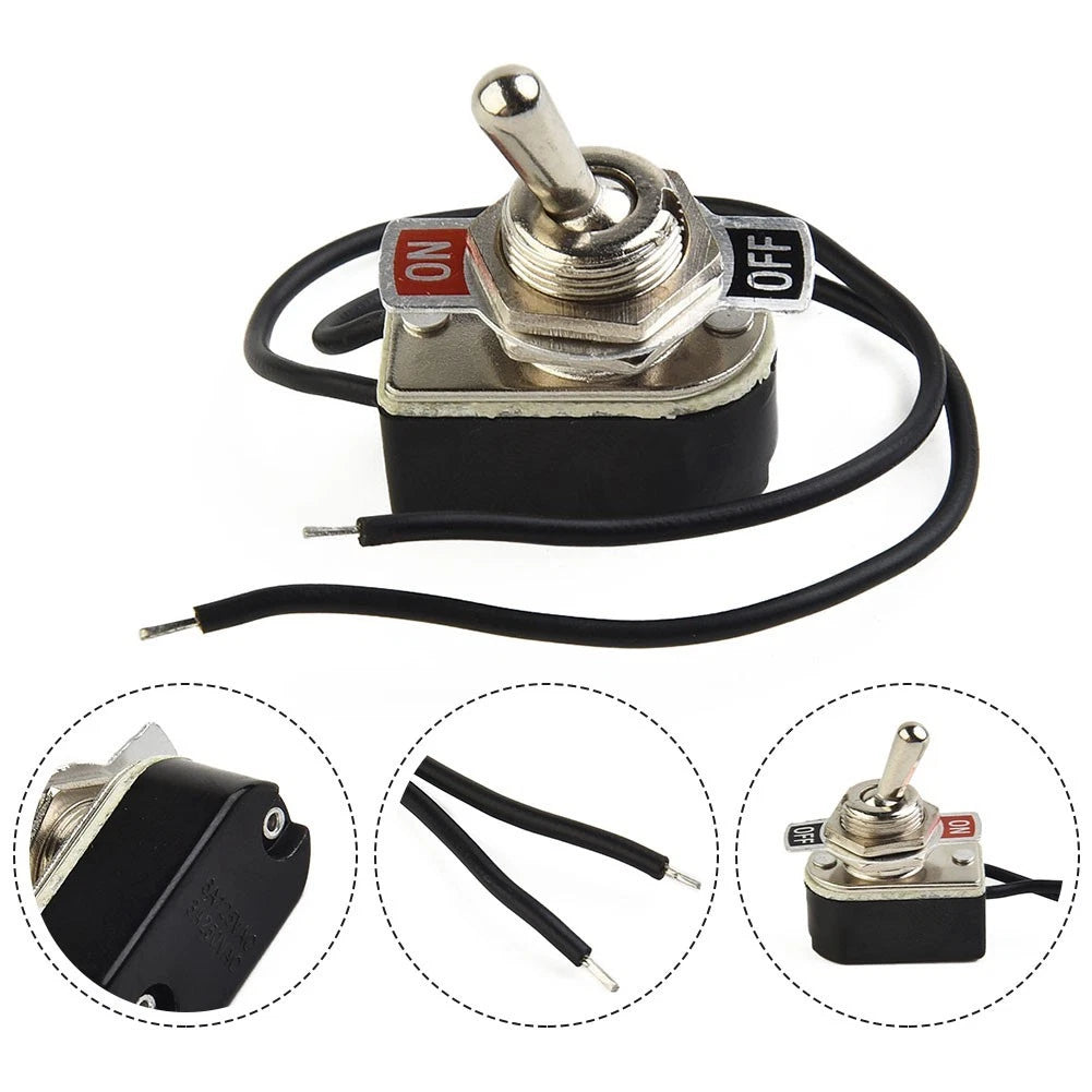 1PCS ON/OFF Prewired SPST Switch 6A125V for Automotive Applications