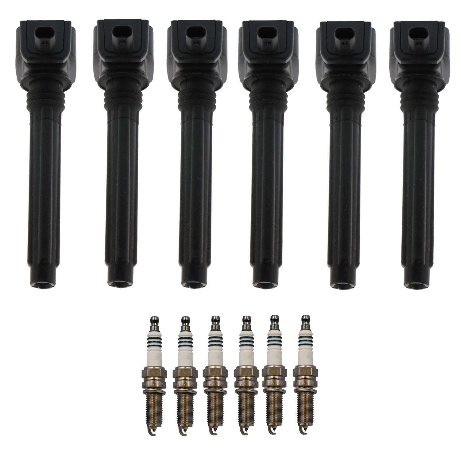 Set of 6 Ignition Coils & Spark Plugs for Volkswagen Routan V6 (2009–2010)