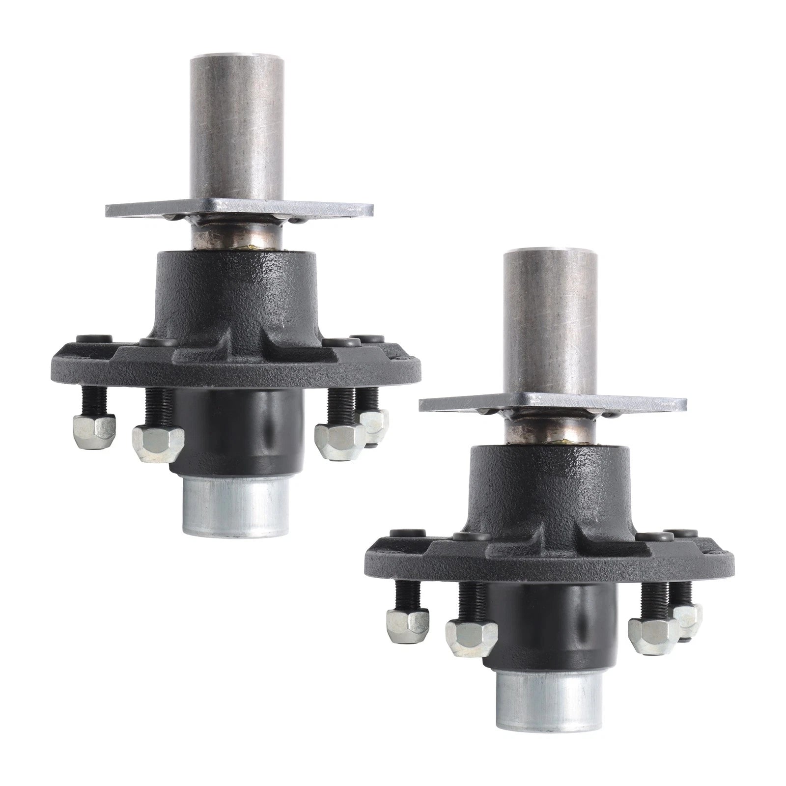 Set of 2 Trailer Hub Kits for 5x5.5" Spindle with Bearings