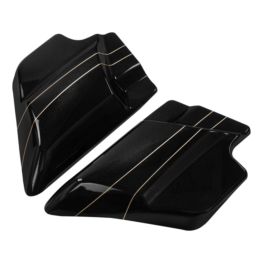 Battery Side Covers Panel for Harley Road Street Glide (2009–2024) Black Quartz