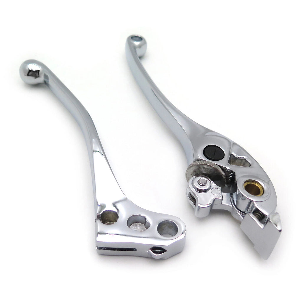 Chrome Brake & Clutch Hand Lever Controls Set L&R for Honda VTX1300 (2003–2008)