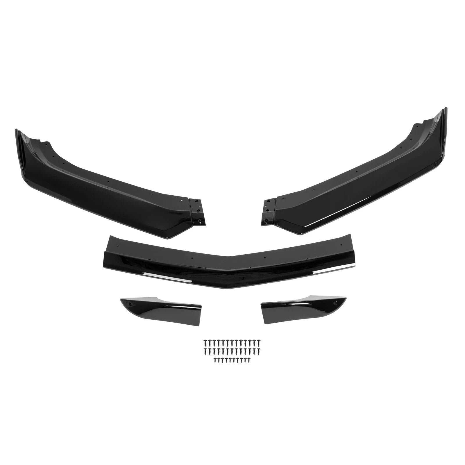 Front Bumper Lip Splitter for Chevy Camaro 2DR (2016–2024) Gloss Black