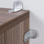 Set of 6 Anti-Tipping Devices with Steel Cable for Furniture Safety