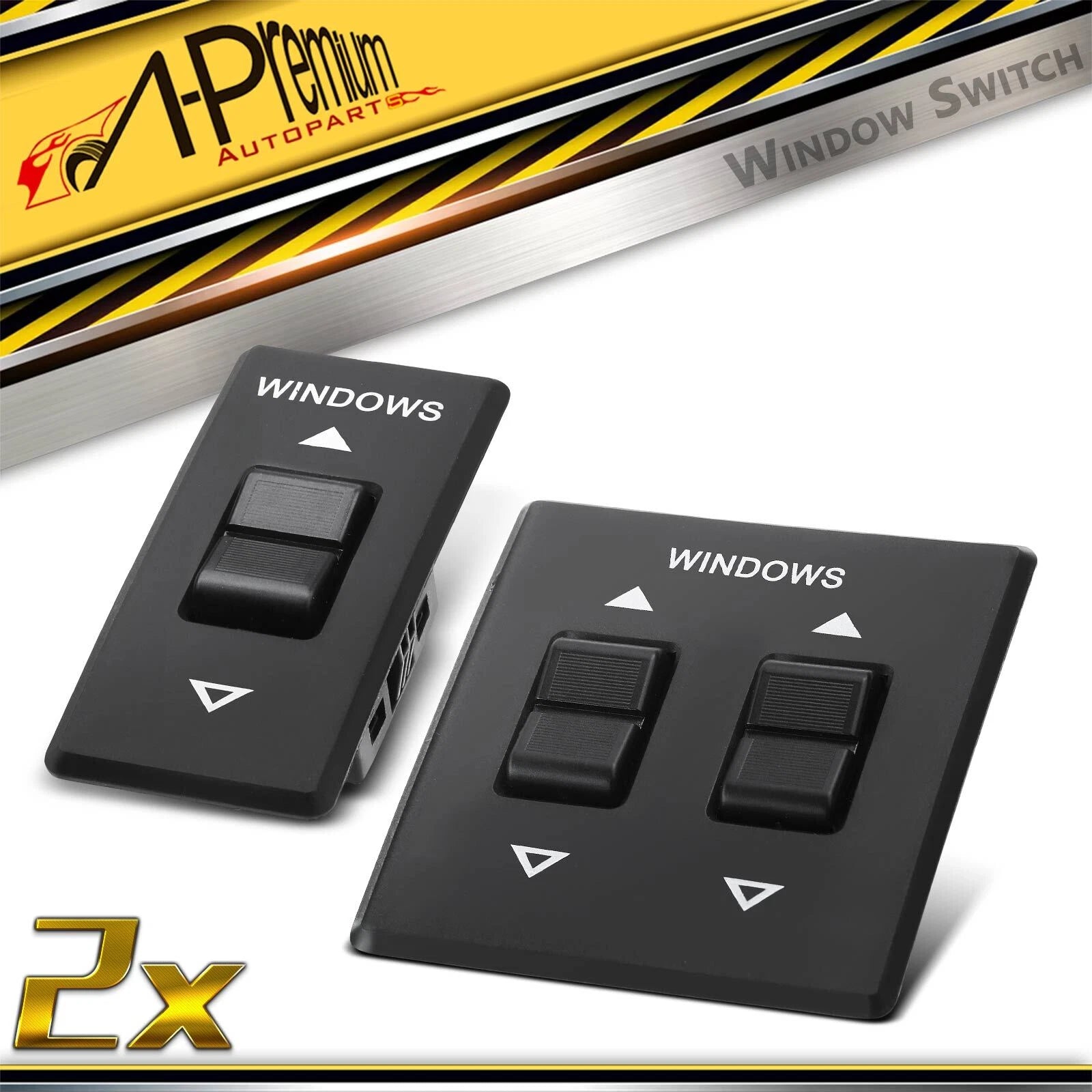 2X Front Power Window Switch for Chevrolet Astro GMC Safari (1985–1995)