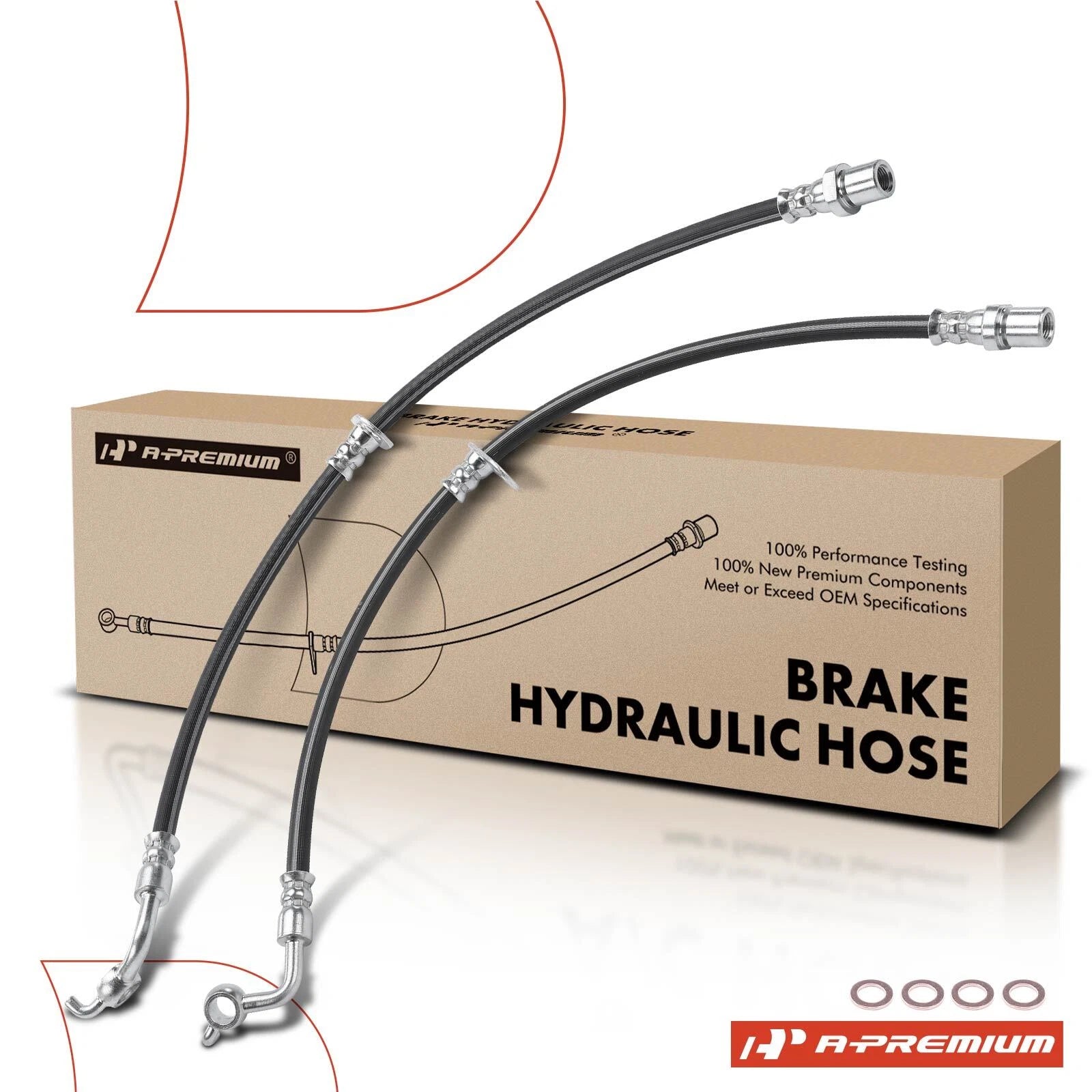 2X Rear Brake Hydraulic Hose for Subaru Tribeca (2008–2014)
