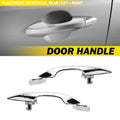 2X Chrome Door Handle Base for Acura MDX (2007–2013)