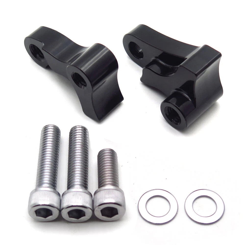 1.75" Black Aluminum Lowering Kit for Harley Dyna Fat Bob FXDF (2008–2016)