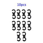 10PCS S-Shaped Hook Clips for Bike Brake Gear Cable Tidy Tool
