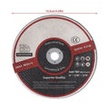 25 Pack Metal and Stainless Steel Cut Off Wheels for Die Grinders (4"x1/16"x3/8")
