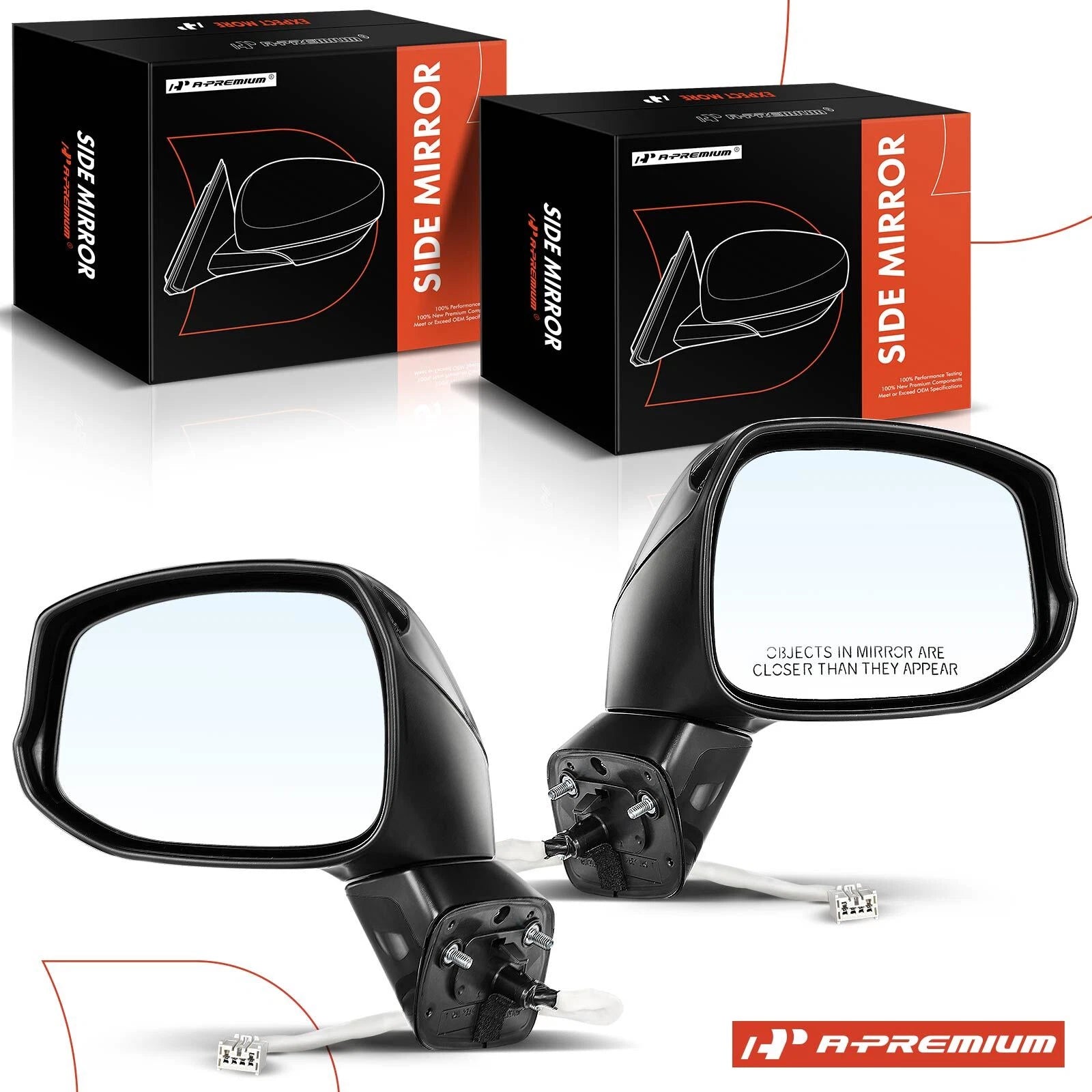 Power Mirrors Pair with Manual Folding Heated for Honda Civic (2012–2013)