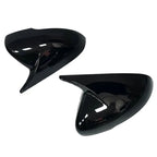 2X Gloss Black Horn Style Side Mirror Cap Cover for KIA Stinger (2017–2023)