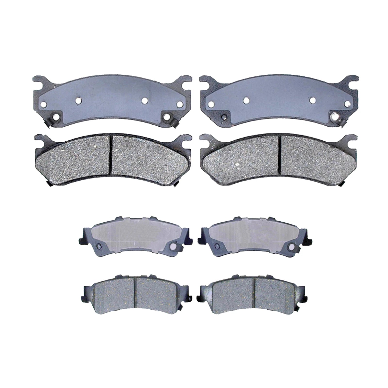Set of 4 ACDelco SilverCeramic Disc Brake Pads for Astro Tahoe Safari Sierra (1995–2005)