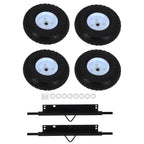 4 Wheel Kit Steel Axles Hardware for Honda Generator EU3000is (2003–2016) 06423-ZS9-020AH