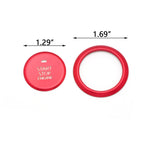 Red Interior Engine Start Push Button Cover Trim for Mazda 3 (2020-2024)