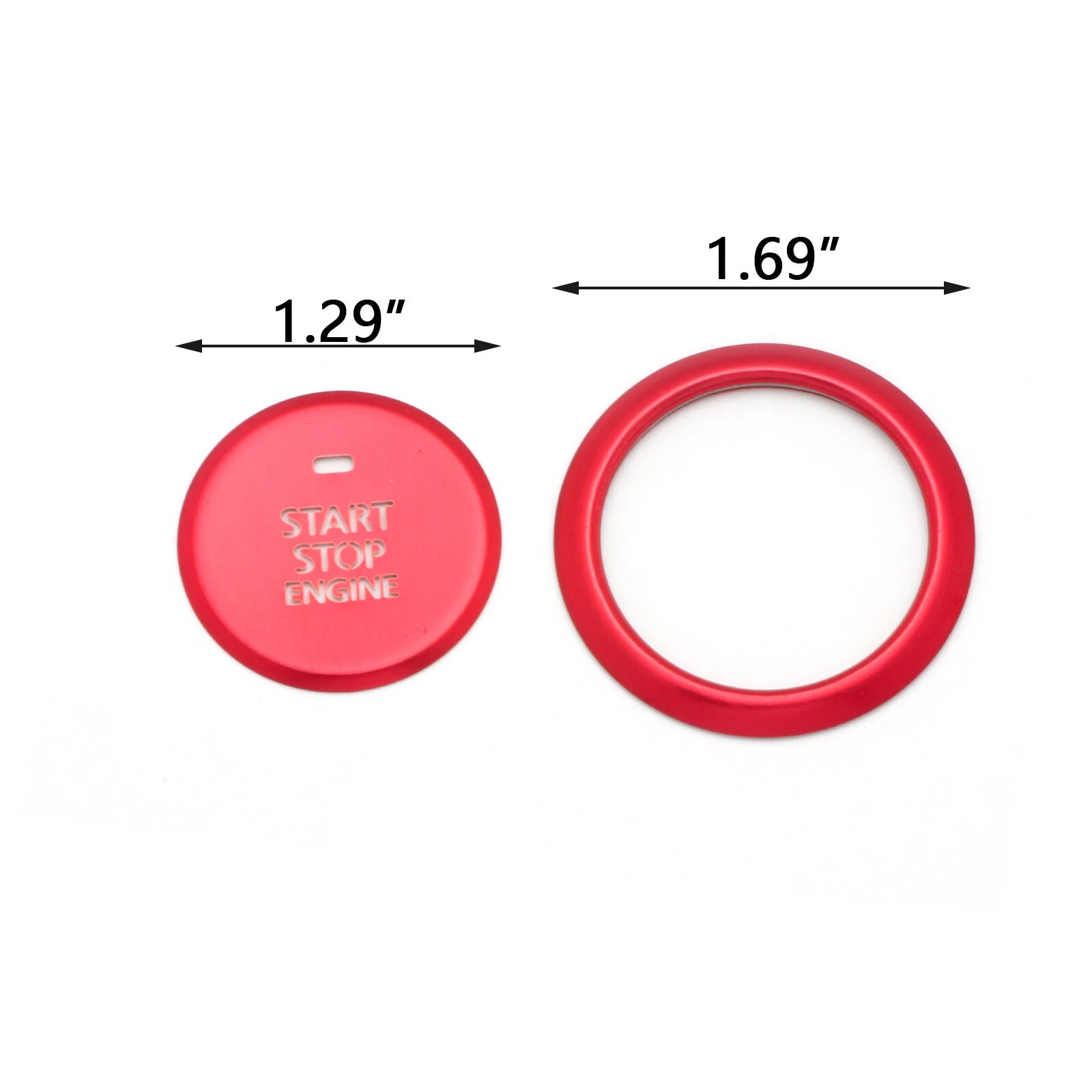 Red Interior Engine Start Push Button Cover Trim for Mazda 3 (2020-2024)