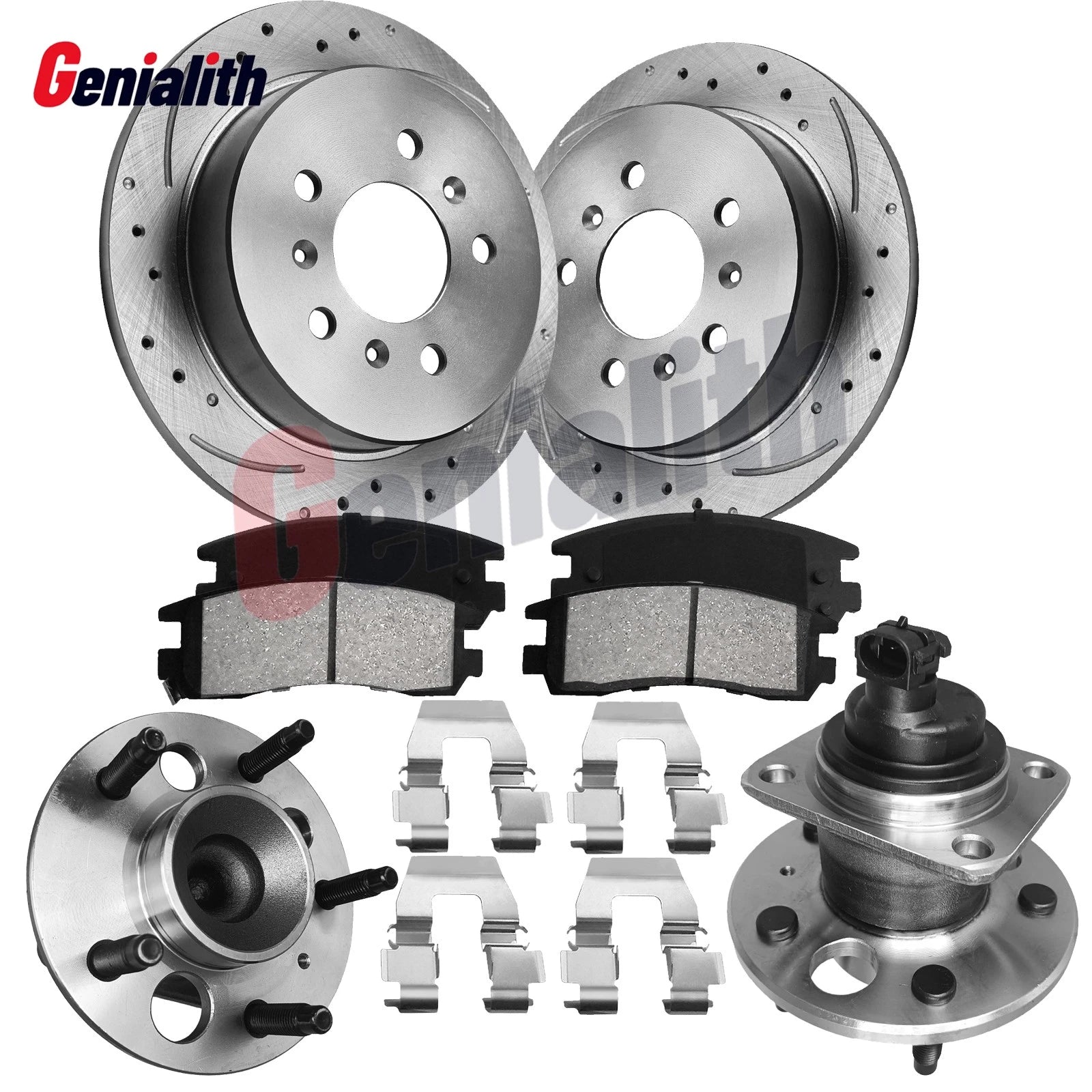 Rear Wheel Bearing Hubs Brake Kit for Buick LaCrosse, Chevy Impala, Monte Carlo (2008–2009)