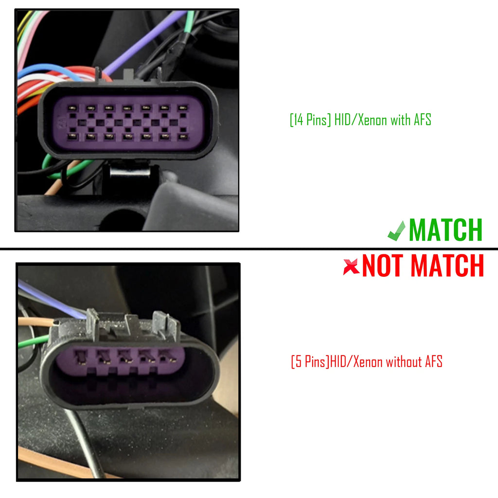 HID Headlight for Buick Enclave (2008–2012) AFS 14 Pins Passenger Side