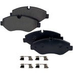 Set of 4 Brake Pads for Dodge Sprinter 2500 (2007–2008)