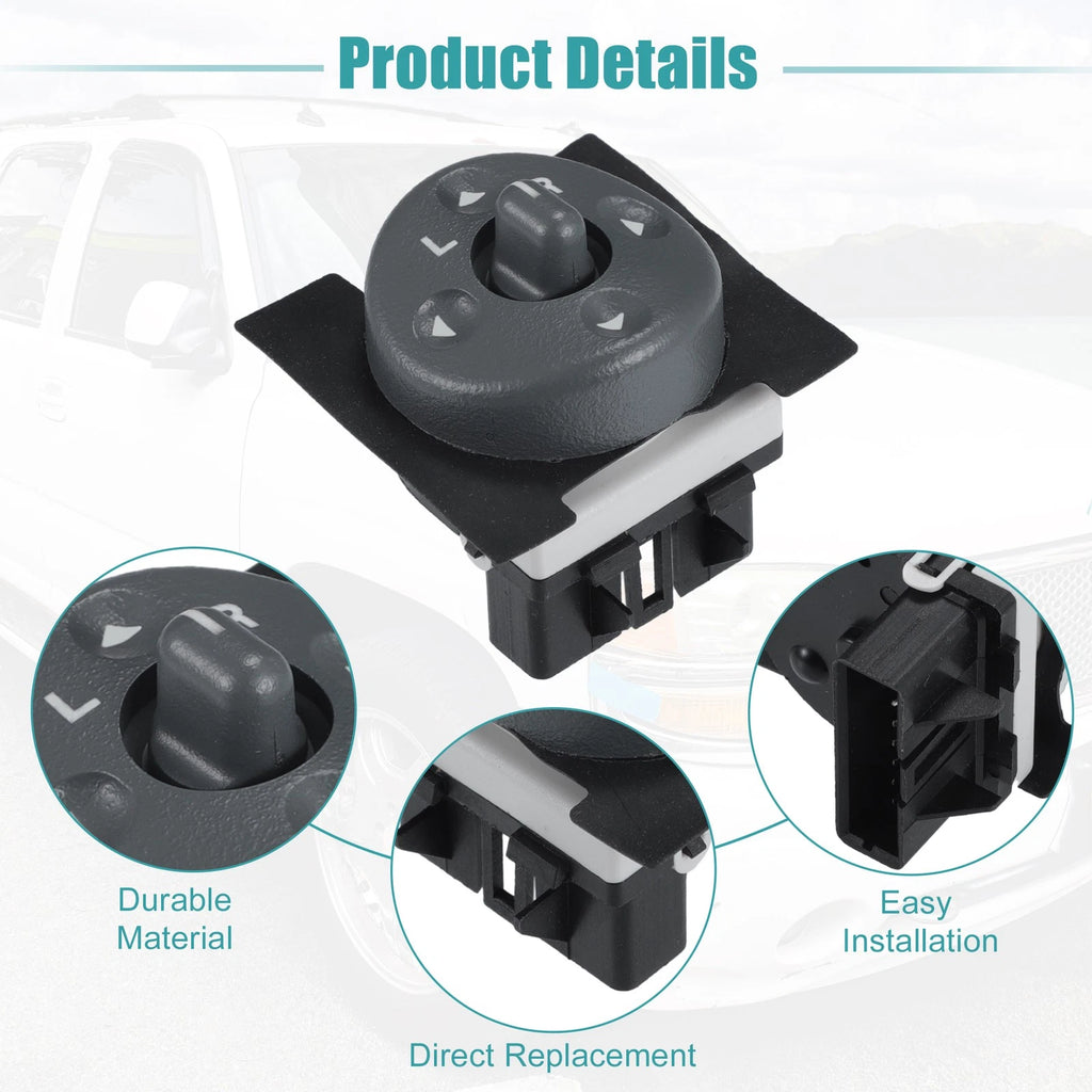 Set of 1 Rear View Mirror Remote Control Switch for GMC (No. 15009690/19209371)