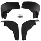 Set of 4 Black Mud Flaps Splash Guards for Honda Ridgeline (2017–2024)