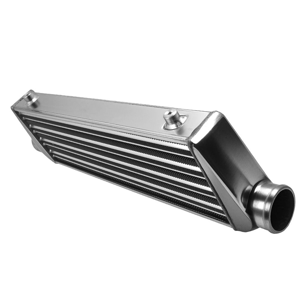 Front Mount Aluminum Tube Fin Intercooler for Universal Fit (27"x7"x2.5")