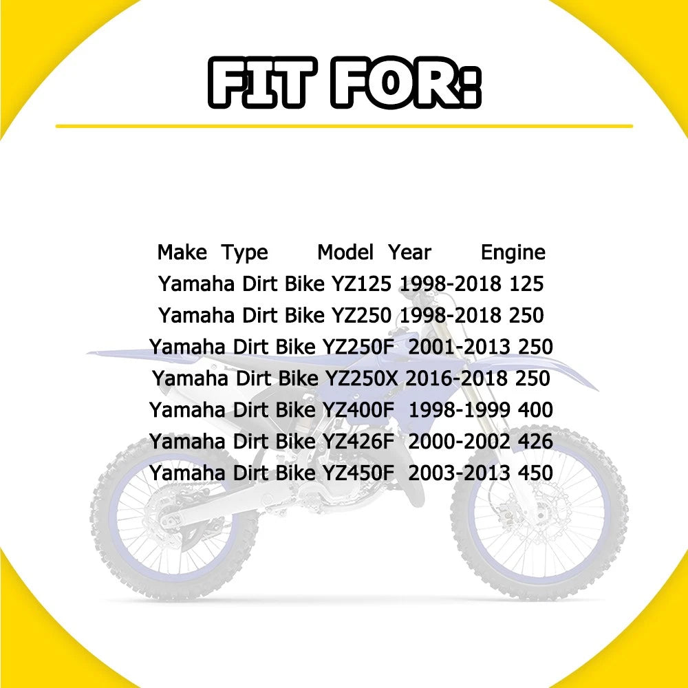 Front Wheel Bearings & Seals for Yamaha YZ250X (2016–2018) YZ125 (1998–2018)