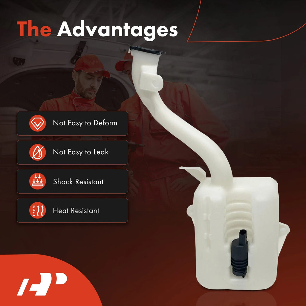 Windshield Washer Reservoir with Cap & Pump for Ford Focus (2008-2011)