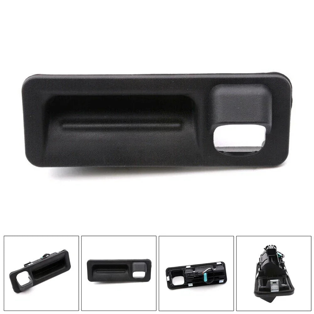 Trunk Lid Lock Tailgate Handle 1pc Black Fittings Outside
