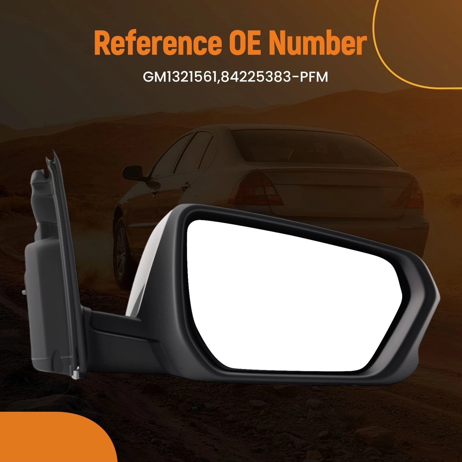Heated Power Adjust Passenger Mirror for Chevrolet Equinox (2018–2023) 84225383