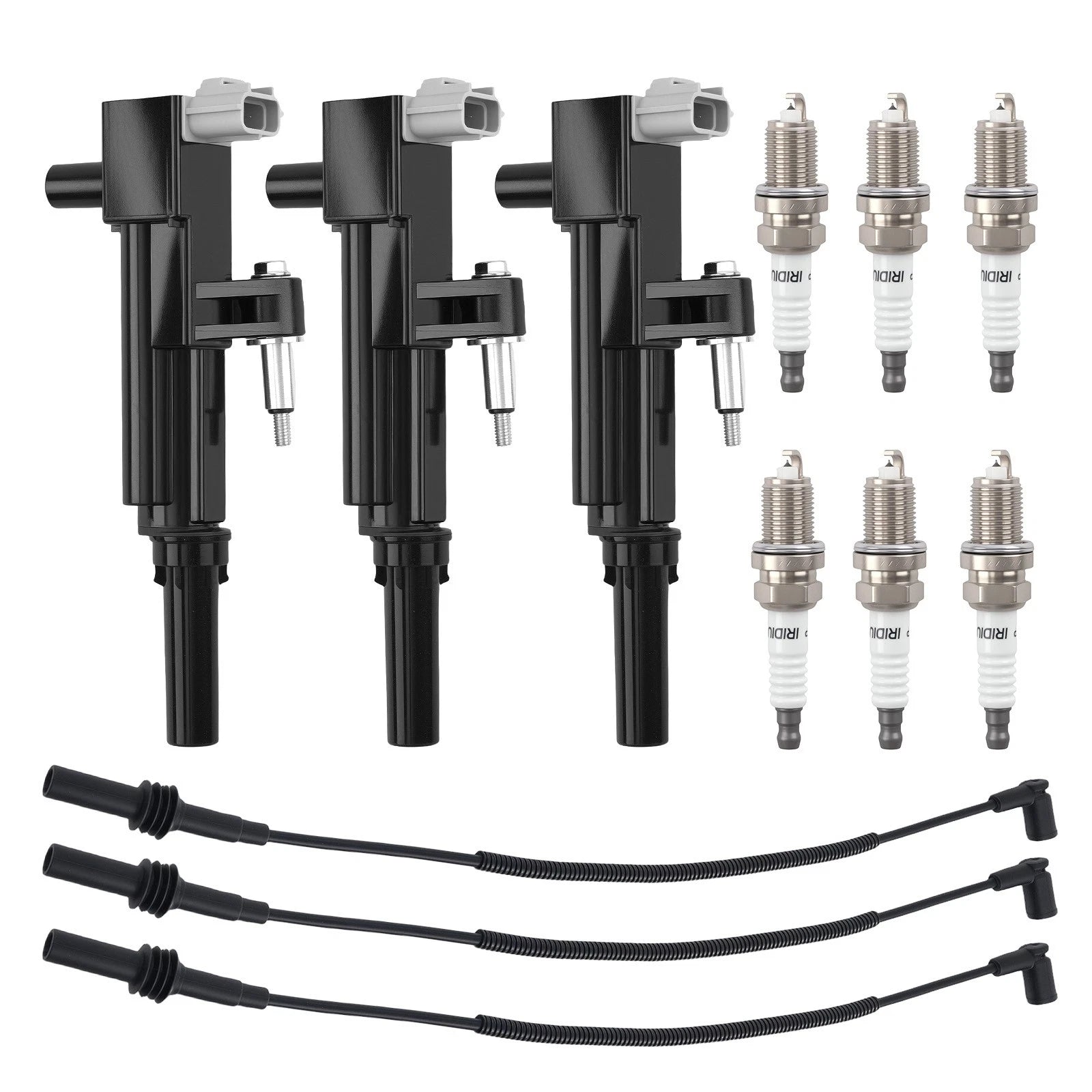 Ignition Coil Spark Plug Wire Set for Dodge Dakota/Nitro/Ram 1500 (2009–2011)