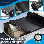 Soft Roll Up Tonneau Cover w/Light for GMC Sierra Silverado 1500 (2007–2025)