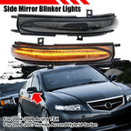 Smoke LED Side Mirror Turn Signal Lights for Honda Accord Hybrid Acura TSX (2004–2008)